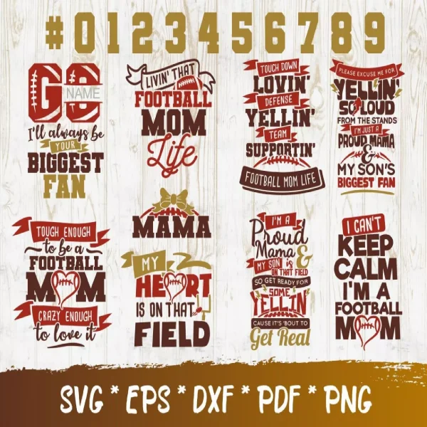 American Football SVG Bundle – 100+ Designs for Cricut & More