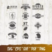 American Football SVG Bundle – 100+ Designs for Cricut & More