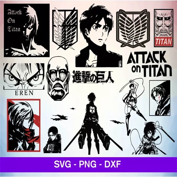 Attack on Titan SVG Bundle