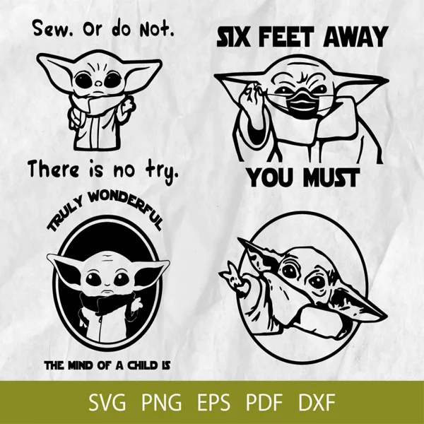 Baby Yoda SVG Bundle 600+