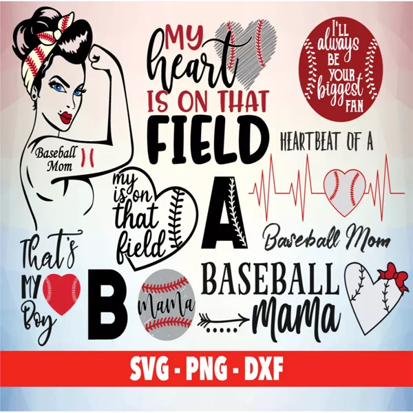 Baseball Mom SVG Bundle