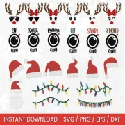 CHRISTMAS SVG Bundle, CHRISTMAS Clipart, Christmas Svg Files For Cricut, Christmas Svg Cut Files