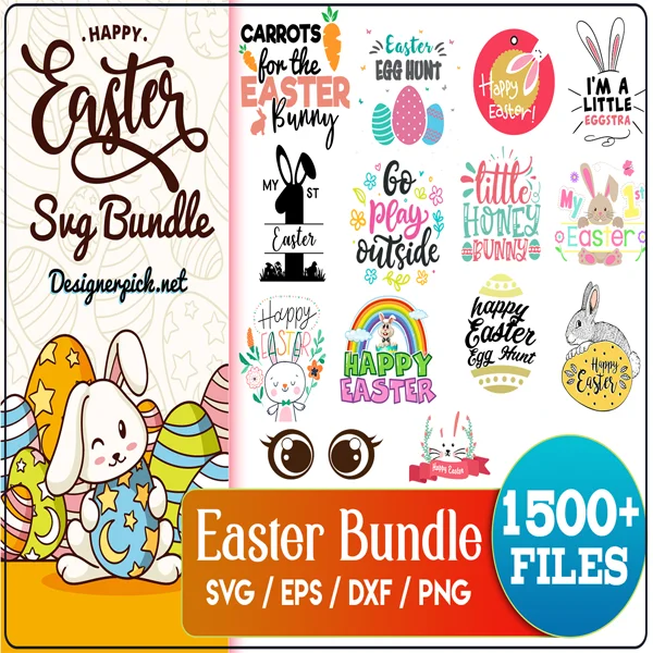 1500+ Easter SVG Bundle