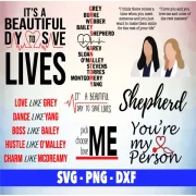 Greys Anatomy SVG Bundle