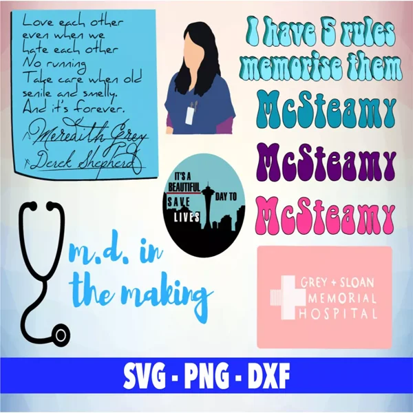 Greys Anatomy SVG Bundle