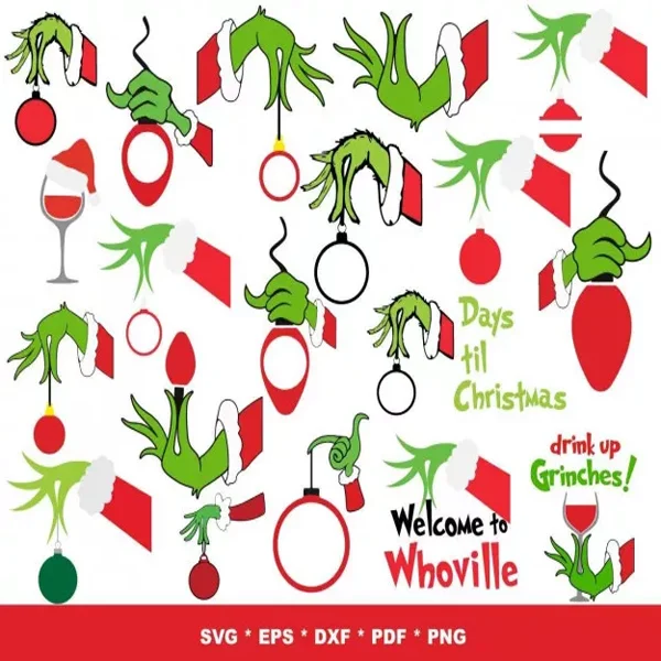 Grinch SVG Bundle 1500+ – Perfect for Cricut & Silhouette