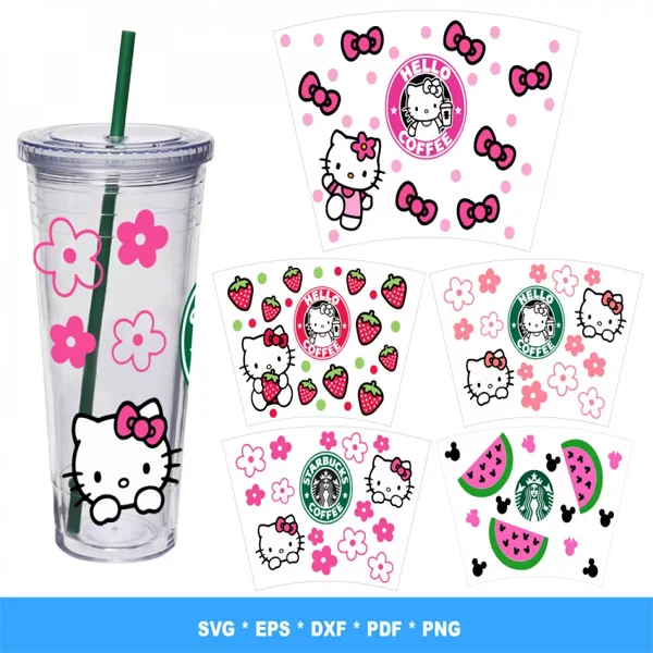 Starbucks Wrap SVG Bundle 300+