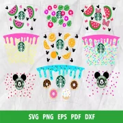 Starbucks Wrap SVG Bundle 400+