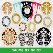 Starbucks Wrap SVG Bundle 400+