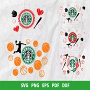 Starbucks Wrap SVG Bundle 400+