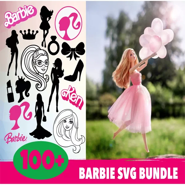 100+ Barbie SVG Bundle