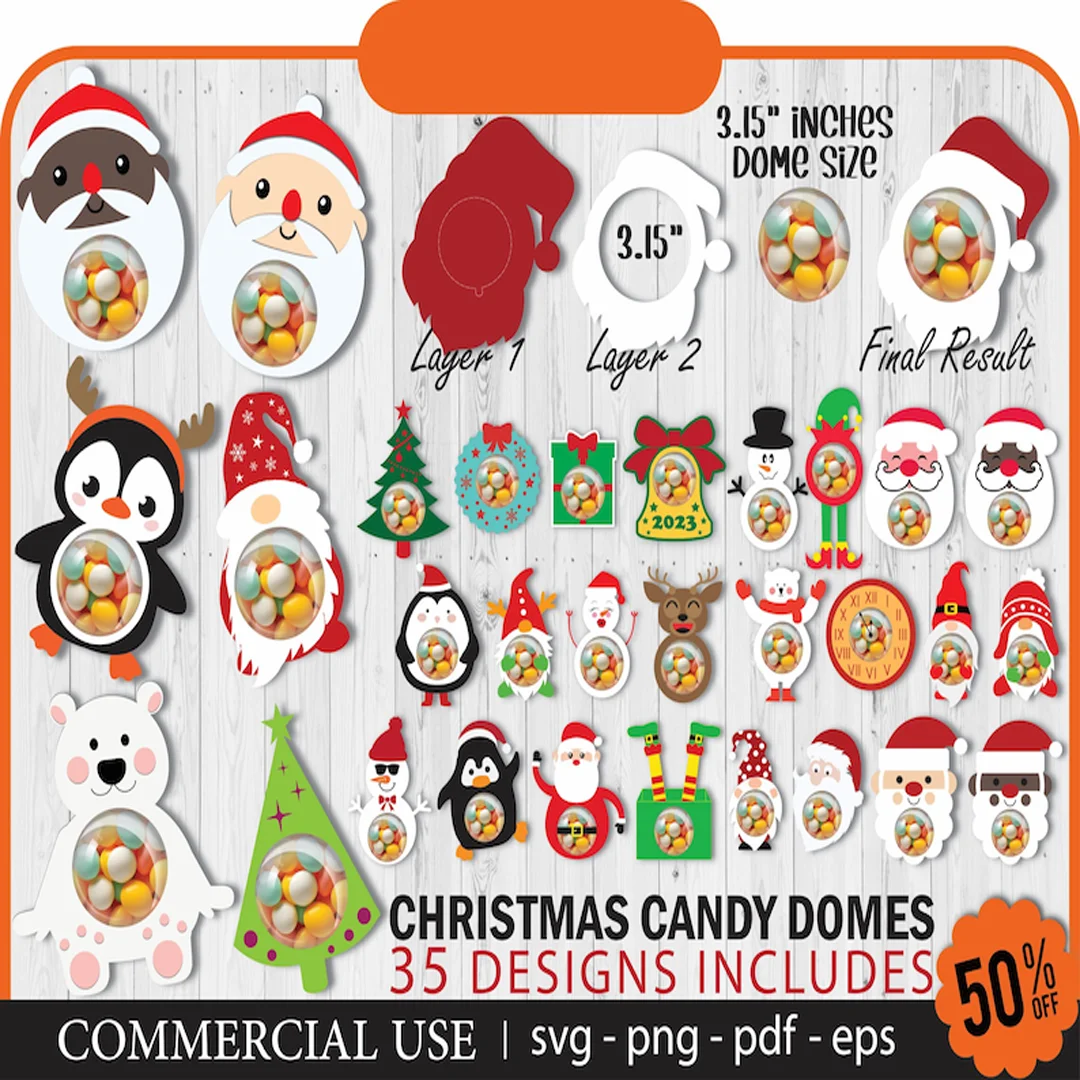 Christmas Candy Holders Bundle