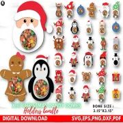 Christmas Candy Holders svg Bundle