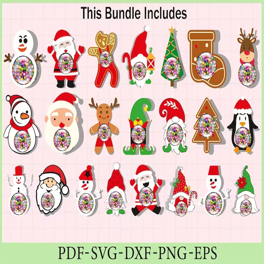 400+ Christmas Candy Holders Bundle