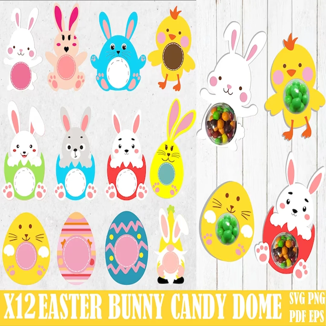 200+ Easter Candy Holders SVG Bundle